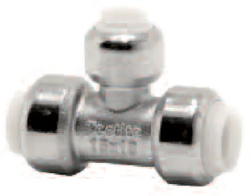Трійник редукційний (хром) Tectite T25CP